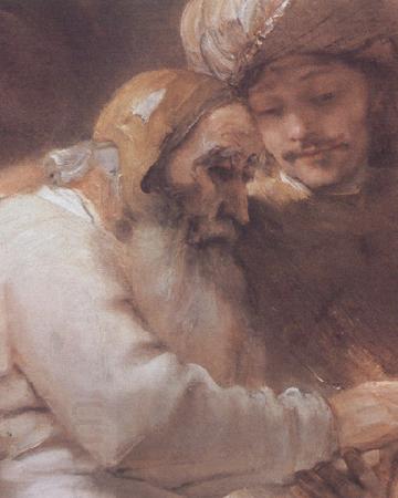 REMBRANDT Harmenszoon van Rijn Facob blessing the Sons of Foseph (mk33) oil painting picture